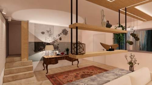 Progetto della zona ingresso per casa a Treviso