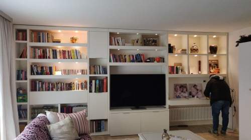 Foto del living esistente prima del restyling