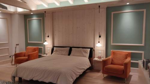 Arredamento del progetto della camera da letto