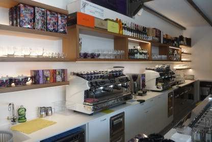 Zona macchine da caffè per servizio colazioni
