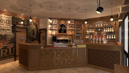 progettazione banco bar a tema