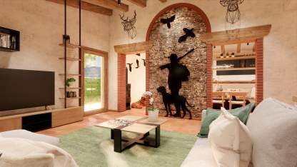 Decorazione in metallo corten