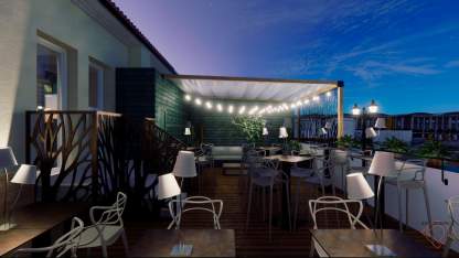 Progetto di restyling della terrazza esterna