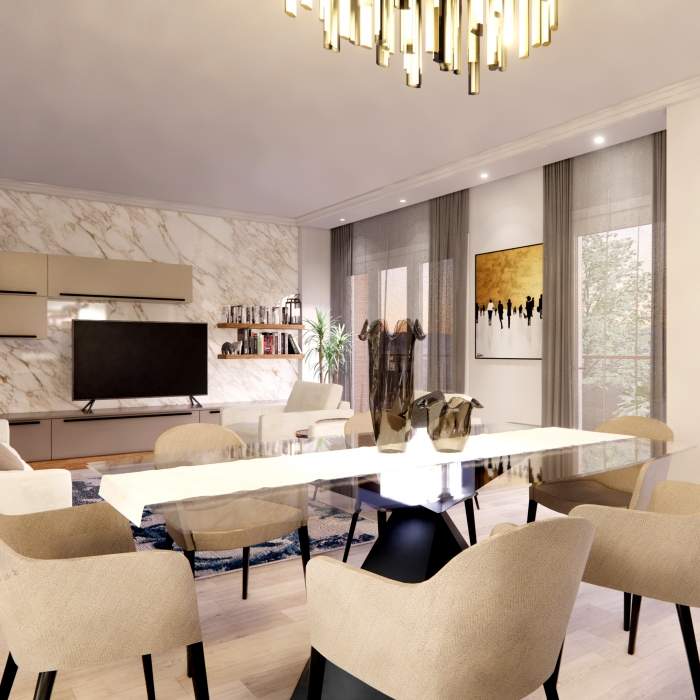 Progettazione living di lusso