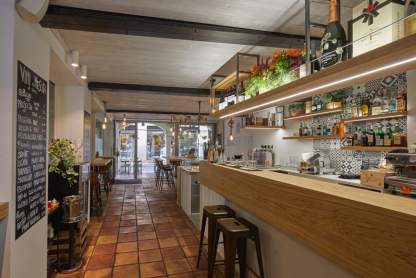 Progetto banco bar per bistrot a padova